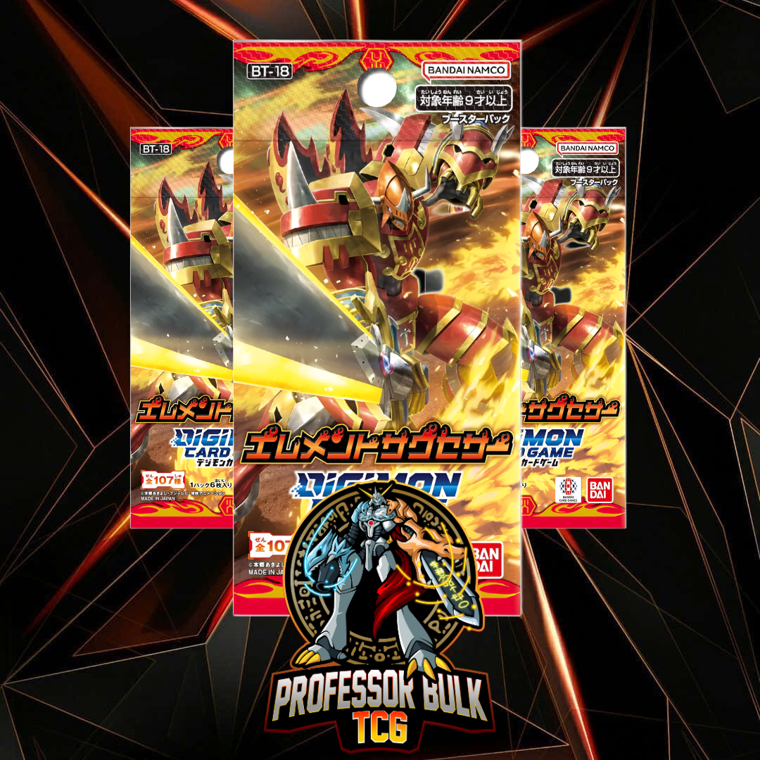 Digimon Elemental Successor BT-18 Japanese Booster packs