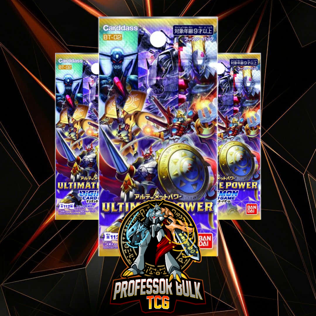 Digimon Ultimate Power BT-02 Japanese Booster Packs
