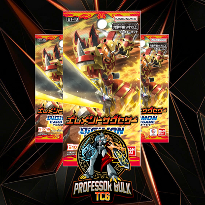 Digimon Elemental Successor BT-18 Japanese Booster packs