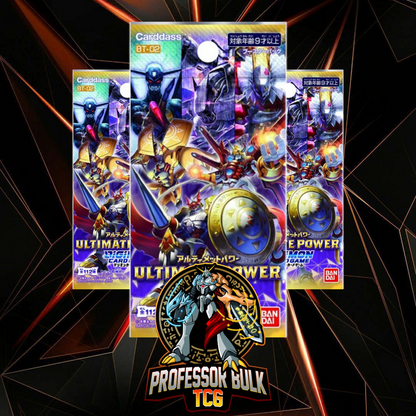 Digimon Ultimate Power BT-02 Japanese Booster Packs